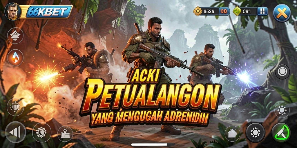 Screenshot 66KBET menunjukkan aksi pertarungan yang mendebarkan.