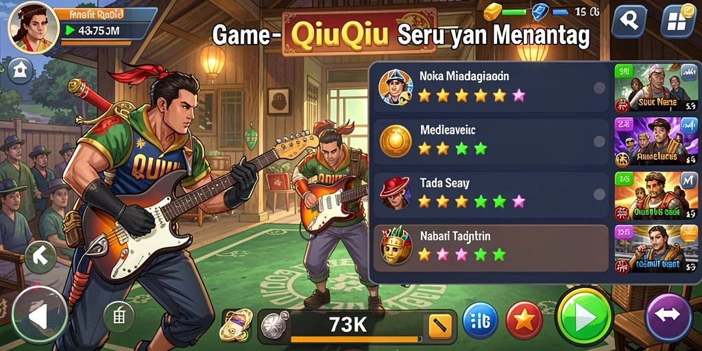 Screenshot gameplay QiuQiu yang menyenangkan di 73K.