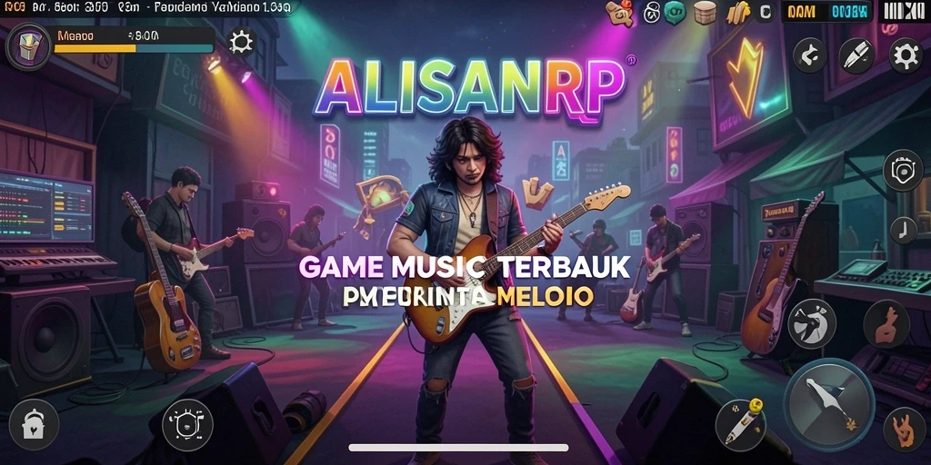 Tampilan screenshot game ALISANRP menampilkan gameplay musik yang seru dan interaktif.