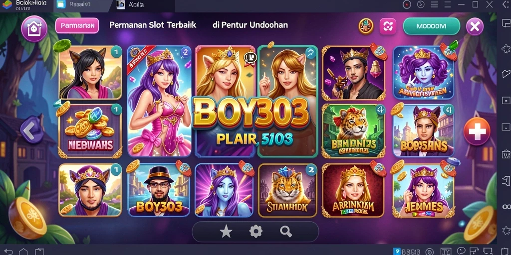 Tampilan gameplay menarik dari BOY303 dengan berbagai tema slot.