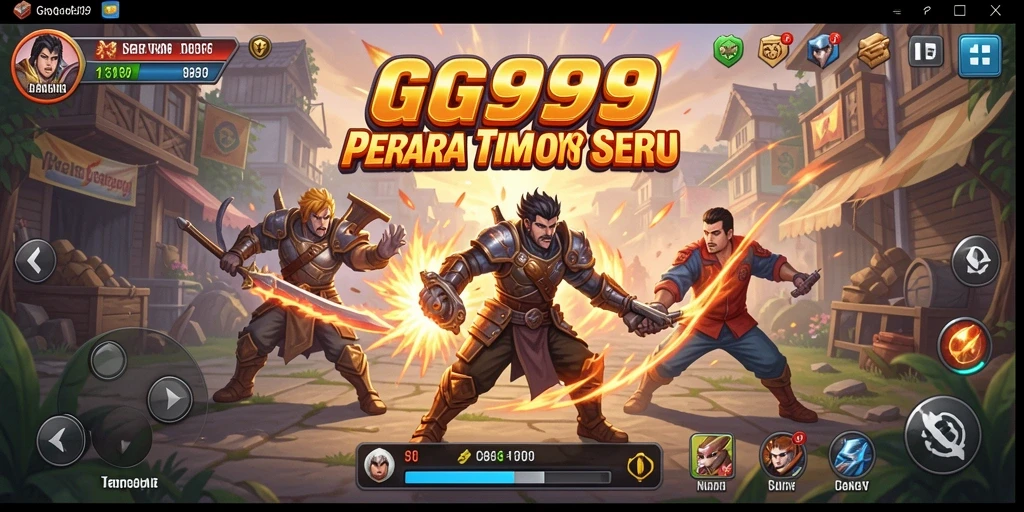 Tampilan gameplay GG999 yang menegangkan dan memukau.