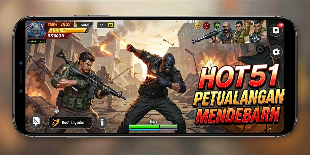 Tampilan gameplay mendebarkan dalam dunia HOT51.