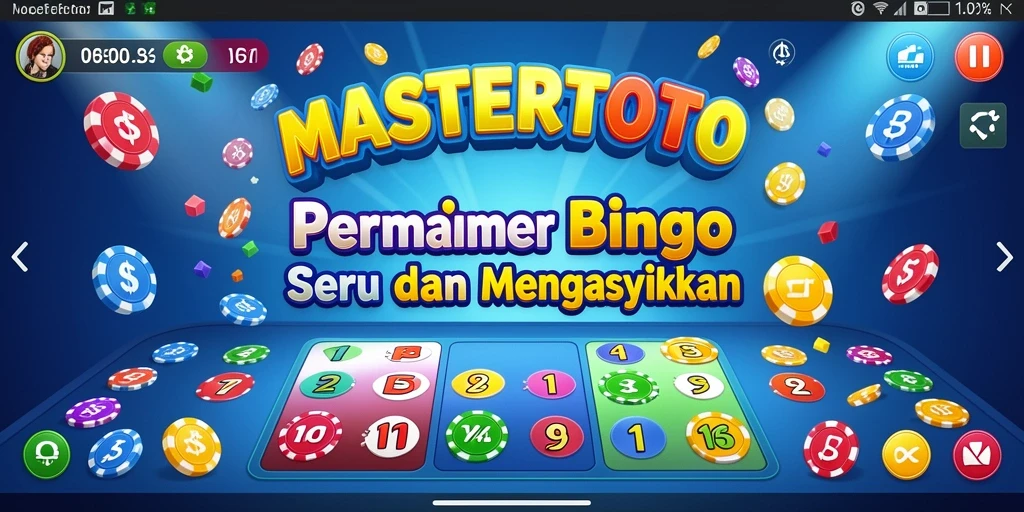 Tampilan screenshot utama MASTERTOTO menampilkan gameplay seru Bingo.