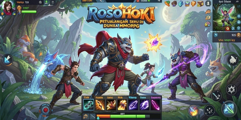 Tampilan menarik dari gameplay seru di ROSOHOKI.