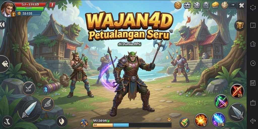 Cuplikan gameplay seru di dalam dunia RPG WAJAN4D.